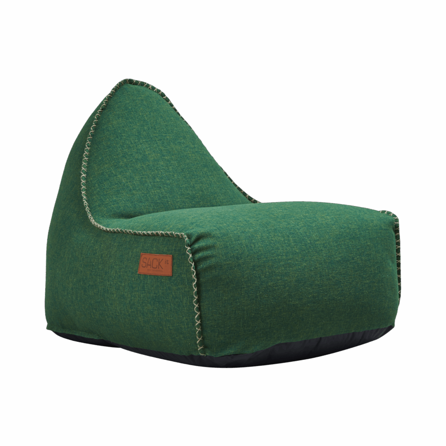 Elegant Cobana Green Sækkestol – Stil og Komfort Tilbud!