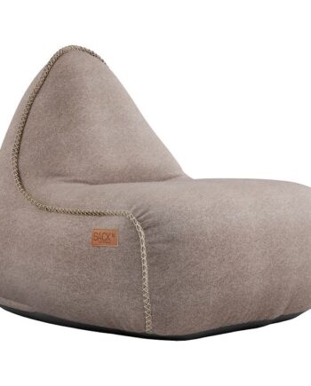 Elegant Sækkestol i Sand Beige – Komfort til Hjemmet