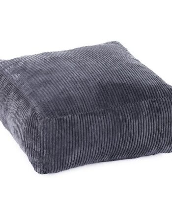 Homeville Firkantet Sækkestol Fløjl Antracit 62x62x32cm