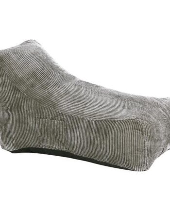 Homeville Lounge Sækkestol Fløjl Beige 106x69x67cm