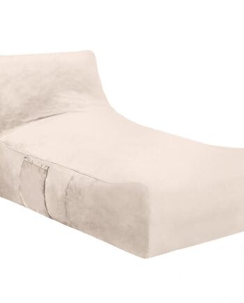Homeville Lounge Sækkestol Stof Creme 106x69x67cm