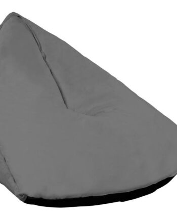 Homeville Oval Sækkestol Stof Grå 100x94x81cm