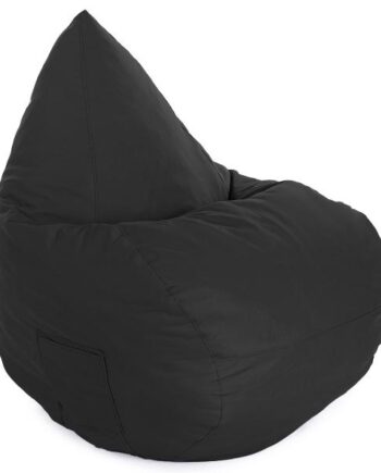 Homeville Premium Oval Sækkestol Sort 110x80x70cm Sort