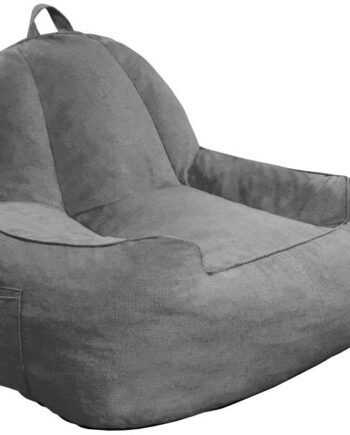 Homeville Sækkestol Med Håndtag Stof Mørkegrå 80x90x73cm